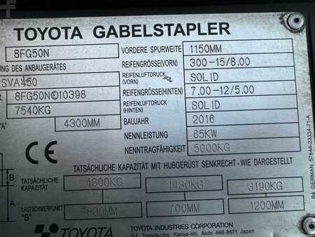 Toyota  8FG50N.Triplex//PROMOTION // 3,000 €  price reduction//Old price 29 900  €-New price 26900  € | 16