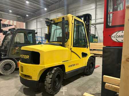 Hyster H 5.5XM Diesel / Full cabin / Only 6089 hours / Forks Positioner | 2