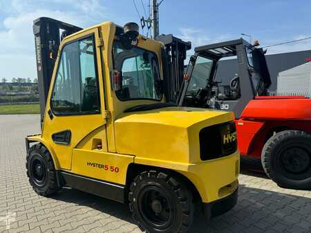 Hyster H 5.5XM Diesel / Full cabin / Only 6089 hours / Forks Positioner | 9